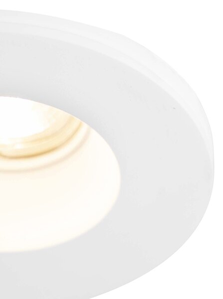 Set di 6 faretti da incasso bianchi 13 cm rotondi - Gypsy Stucco