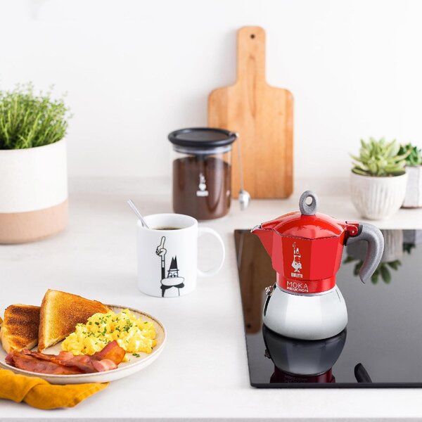 Bialetti Caffettiera Moka Induzione 0.16 lt Alluminio - 6944