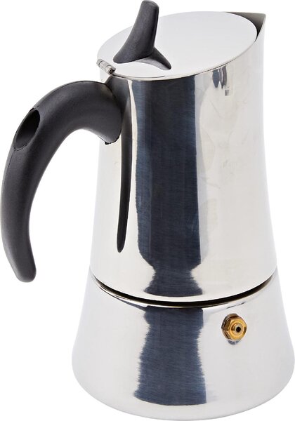 ILSA Caffettiera Induzione 4 tazze Moka Acciaio Inox 18/10 - 00880040ICC Elly