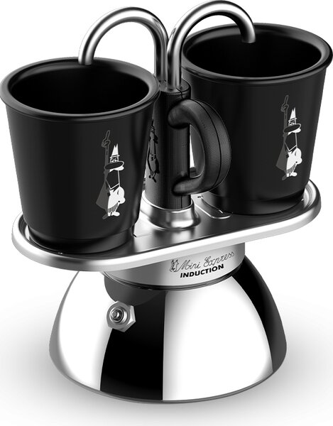 Bialetti Caffettiera Manuale colore Argento - Mini Express Induction 0007310