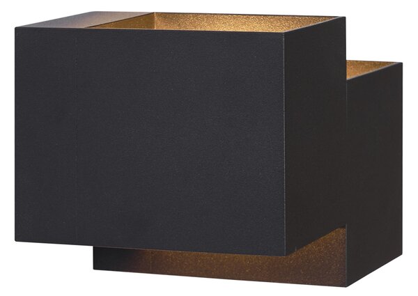 Applique moderna nera a 2 luci - Transfer Double