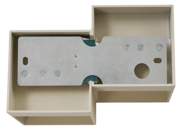 Applique moderna beige 2 luci - Transfer Double