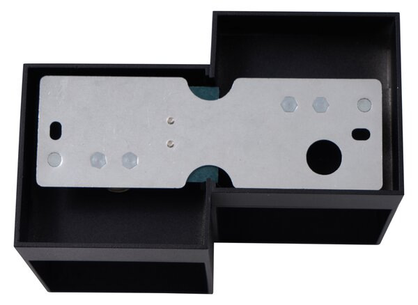 Applique moderna nera a 2 luci - Transfer Double