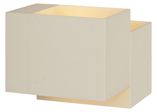 Applique moderna beige 2 luci - Transfer Double