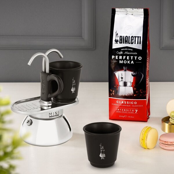 Bialetti Caffettiera Manuale colore Argento - Mini Express Induction 0007310