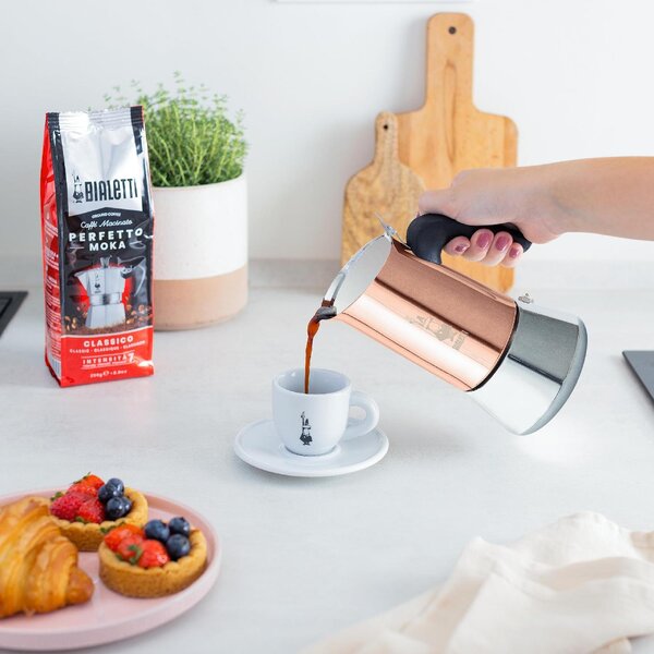 Bialetti Caffettiera Moka 4 Tazze in Acciaio Inox colore Rame Venus - 0007284/CN