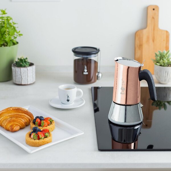 Bialetti Caffettiera Moka 4 Tazze in Acciaio Inox colore Rame Venus - 0007284/CN