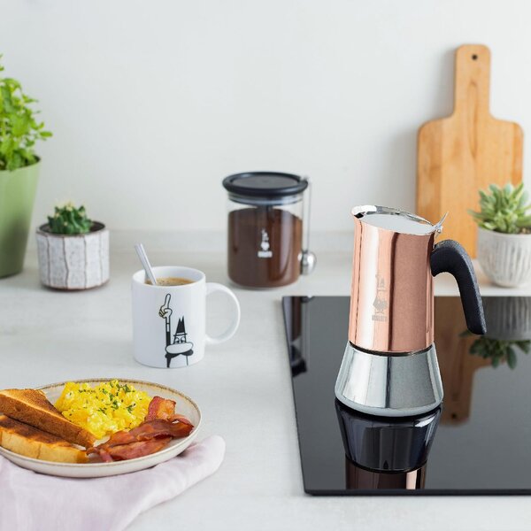 Bialetti Caffettiera Moka 4 Tazze in Acciaio Inox colore Rame Venus - 0007284/CN