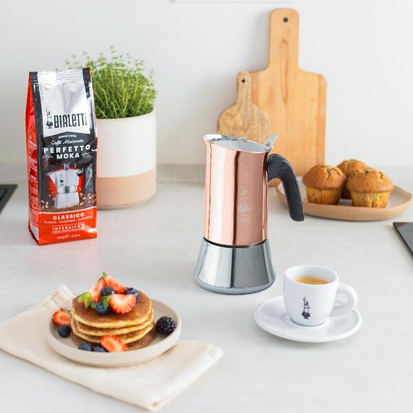 Bialetti Caffettiera Moka 4 Tazze in Acciaio Inox colore Rame Venus - 0007284/CN