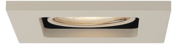 Set di 6 faretti da incasso moderni beige GU10 50mm orientabili e inclinabili - Qure