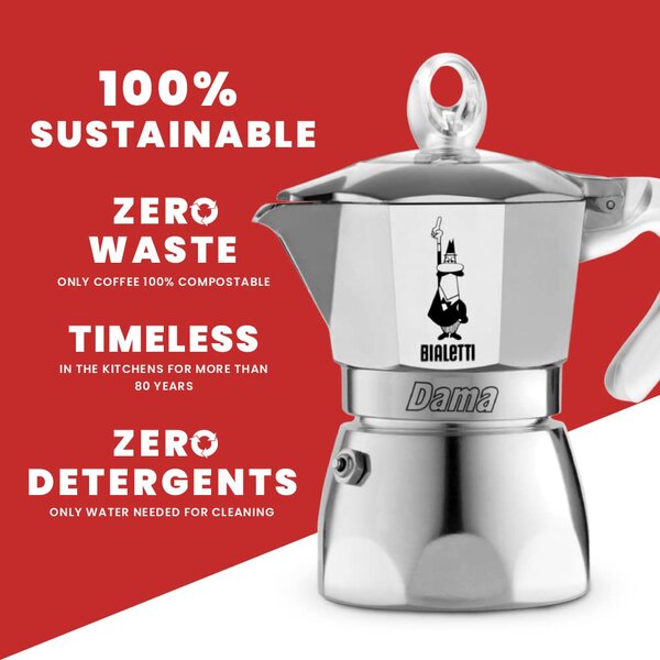 Bialetti Caffettiera Moka Dama Pure Ice - 2273
