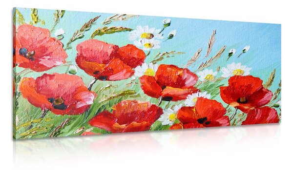 Quadro su tela – Papaveri rossi nel campo