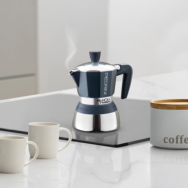 Pedrini Caffettiera My Moka 2 Tazze per Induzione Fascia Silicone - PD412057