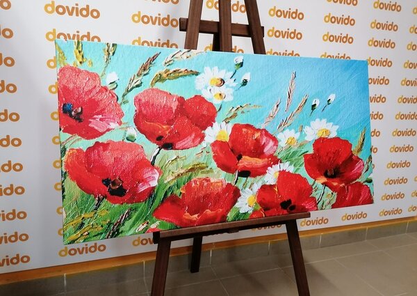 Quadro su tela – Papaveri rossi nel campo