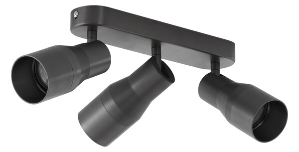 Faretto da soffitto rotondo colore canna di fucile GU10 50 mm 3 luci - Stanley