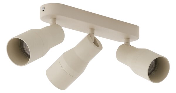 Faretto da soffitto rotondo beige GU10 50mm 3 luci - Stanley