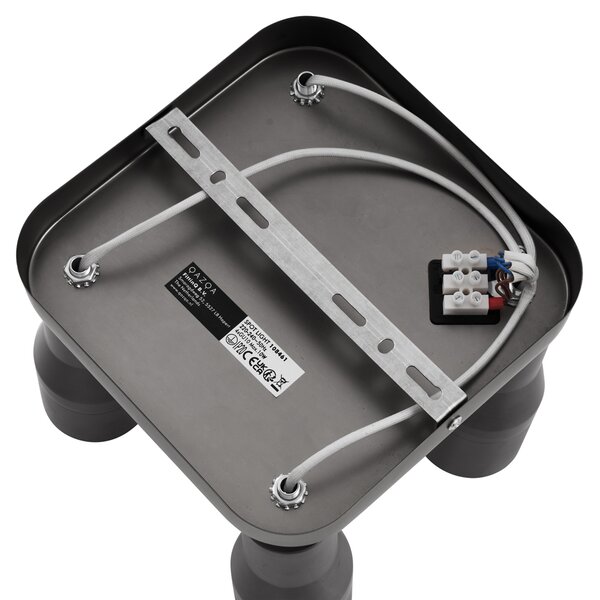 Faretto da soffitto quadrato GU10 50 mm 4 luci colore canna di fucile - Stanley