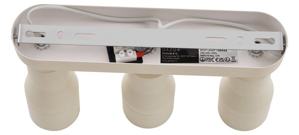 Faretto da soffitto rotondo beige GU10 50mm 3 luci - Stanley
