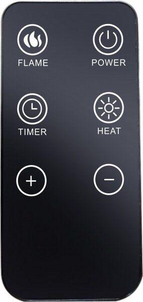 Zephir Caminetto elettrico Potenza 2000 Watt con termostato e telecomando - ZPF9600