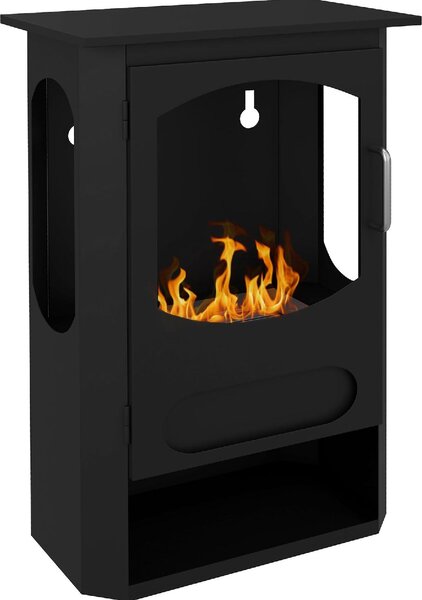 DecHome Camino a Bioetanolo Autoportante Bruciatore da 1.2L Durata 3 Ore Area Riscaldata 20-25 mq colore Nero - 110BKS386