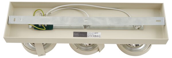 Faretto da soffitto moderno beige G9 rotondo orientabile a 3 luci - Go