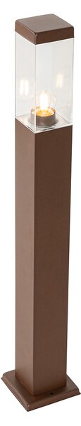 Lampada da esterno intelligente color marrone ruggine 80 cm con WiFi P45 - Malios