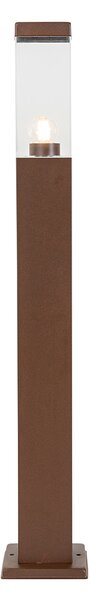 Lampada da esterno intelligente color marrone ruggine 80 cm con WiFi P45 - Malios