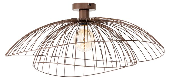 Plafoniera smart bronzo con doppio paralume 45cm incl. WiFi G95 - Pua