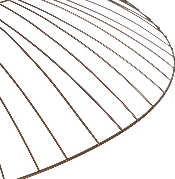 Lampada a sospensione smart bronzo scuro con doppio paralume con Wifi G95 - Pua