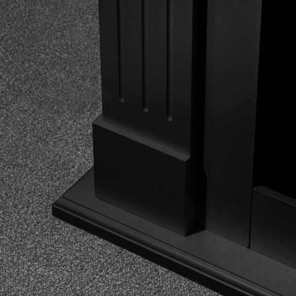 Divina Fire Camino a bioetanolo biocamino da terra Cambridge in legno Nero 110x37x100h - DF43969