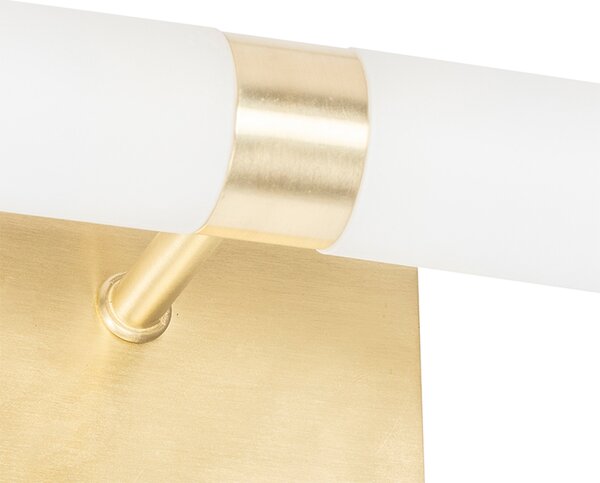 Lampada da parete smart per bagno oro IP44 2 luci incl. Zigbee G9 - Bath