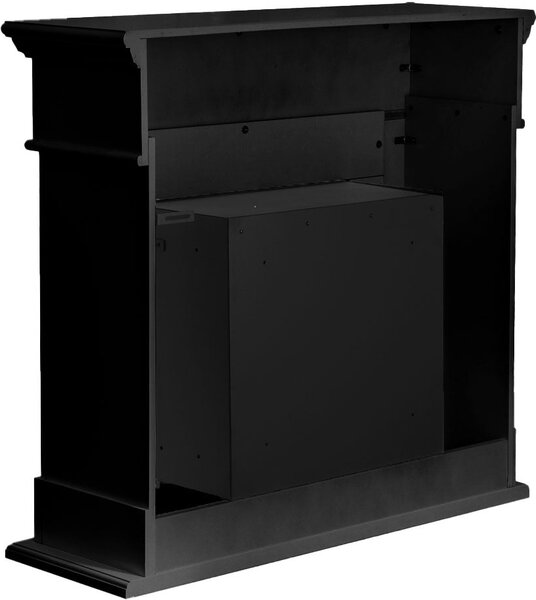 Divina Fire Camino a bioetanolo biocamino da terra Cambridge in legno Nero 110x37x100h - DF43969