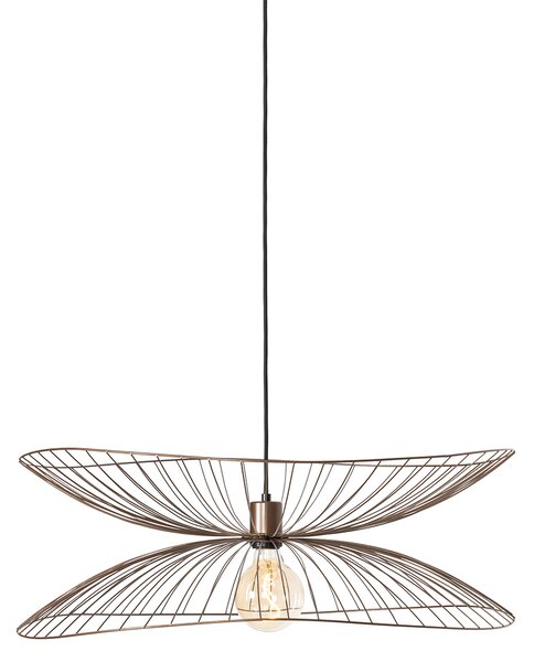Lampada a sospensione smart bronzo scuro con doppio paralume con Wifi G95 - Pua