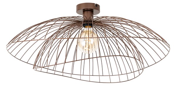 Plafoniera smart bronzo con doppio paralume 45cm incl. WiFi G95 - Pua