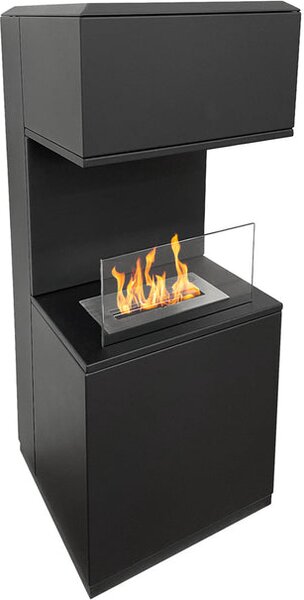 Divina Fire Camino a Bioetanolo Biocamino da Terra Oslo in Acciao colore Nero L38xP38xH100 cm - DF98690