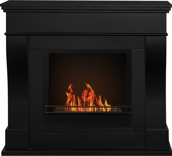 Divina Fire Camino a bioetanolo biocamino da terra Washington Nero 111x43x99 - DF87057