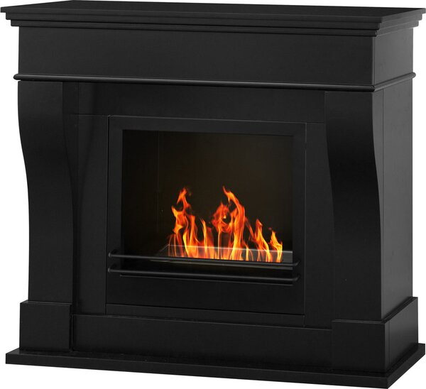 Divina Fire Camino a bioetanolo biocamino da terra Washington Nero 111x43x99 - DF87057
