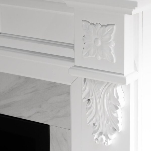 Divina Fire Camino a bioetanolo biocamino da terra Truman Bianco effetto marmo 121x38x108 h - DF87062