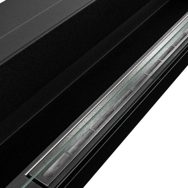 Divina Fire Camino a Bioetanolo da Incasso a Parete Biocamino 120x40 Livorno 120 Nero - DF1200LIVORNO