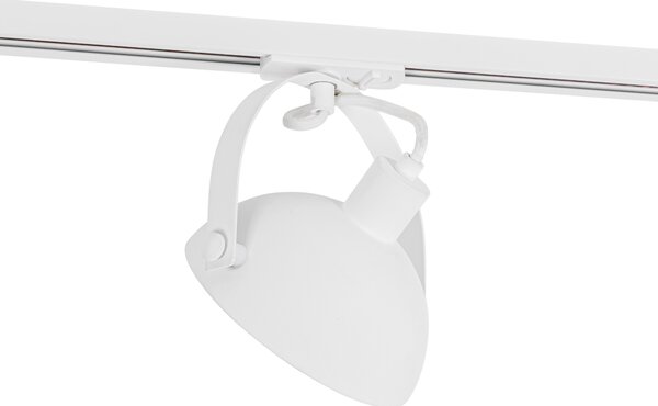 Faretto da binario industriale bianco con interno argento - Iconic Magnax