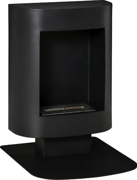 DecHome Camino a Bioetanolo con Serbatoio da 1.5L Copertura fino 20mq 46.5x53x65cm Nero