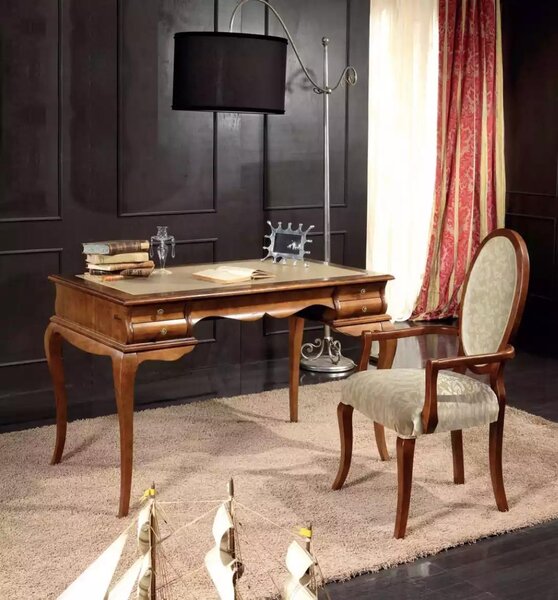 Elegante set di scrivanie con sedia marrone di alta qualità