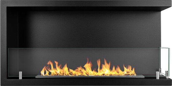 Divina Fire Camino a Bioetanolo da Incasso ad Angolo Biocamino Angolare 90x45 Sutri 90 DX - DF900DX