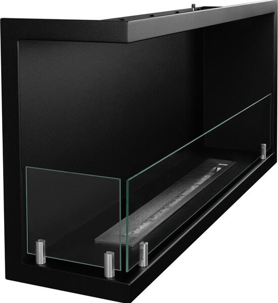 Divina Fire Camino a Bioetanolo da Incasso ad Angolo Biocamino Angolare 90x45 Sutri 90 SX - DF900SX