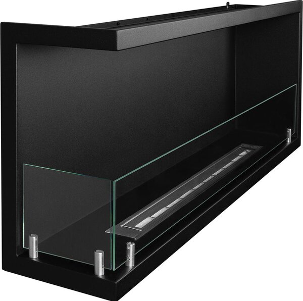 Divina Fire Camino a Bioetanolo da Incasso ad Angolo Biocamino Angolare 120x45 Sutri 120 SX - DF1200SX