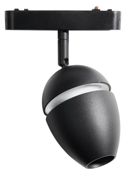 Faretto moderno nero per sistema binario monofase con LED incluso - Magnetic Eggy