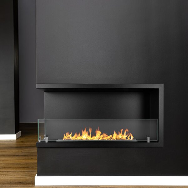 Divina Fire Camino a Bioetanolo da Incasso ad Angolo Biocamino Angolare 90x45 Sutri 90 SX - DF900SX