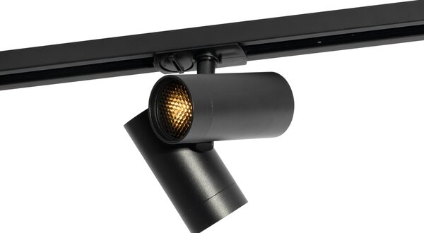 Faretto binario moderno monofase nero 2 luci - Iconic Scopio