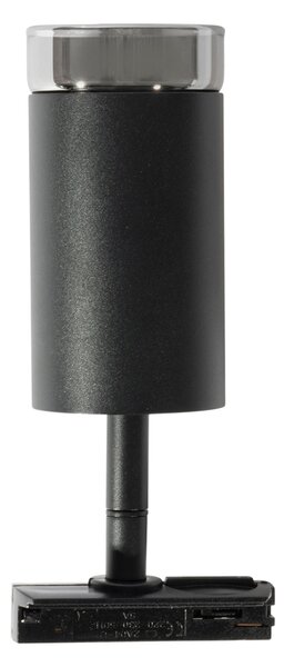 Faretto moderno con anello fumé per sistema a binario monofase GU10 50 mm - Iconic Jeana