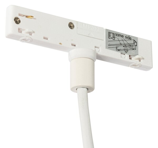 Lampada a sospensione moderna bianca per sistema binario monofase - Slimline Keno